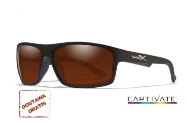 Okulary WileyX PEAK Captivate™ Polarized Copper Matte Black Frame