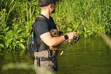 Szpan Fishing Vest - Cordura - Olive Honey color